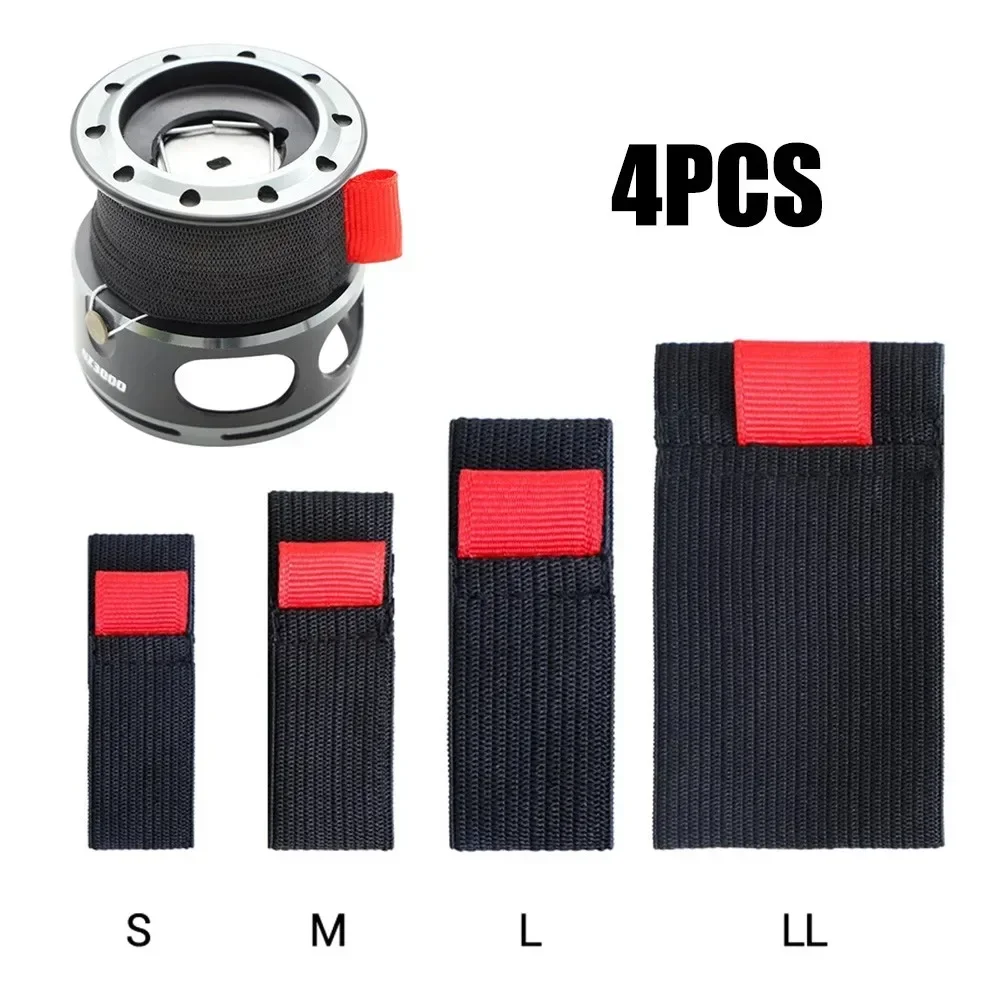 Mesh Coil Strip - 4 adet Elastik Balıkçılık Makara Kemer